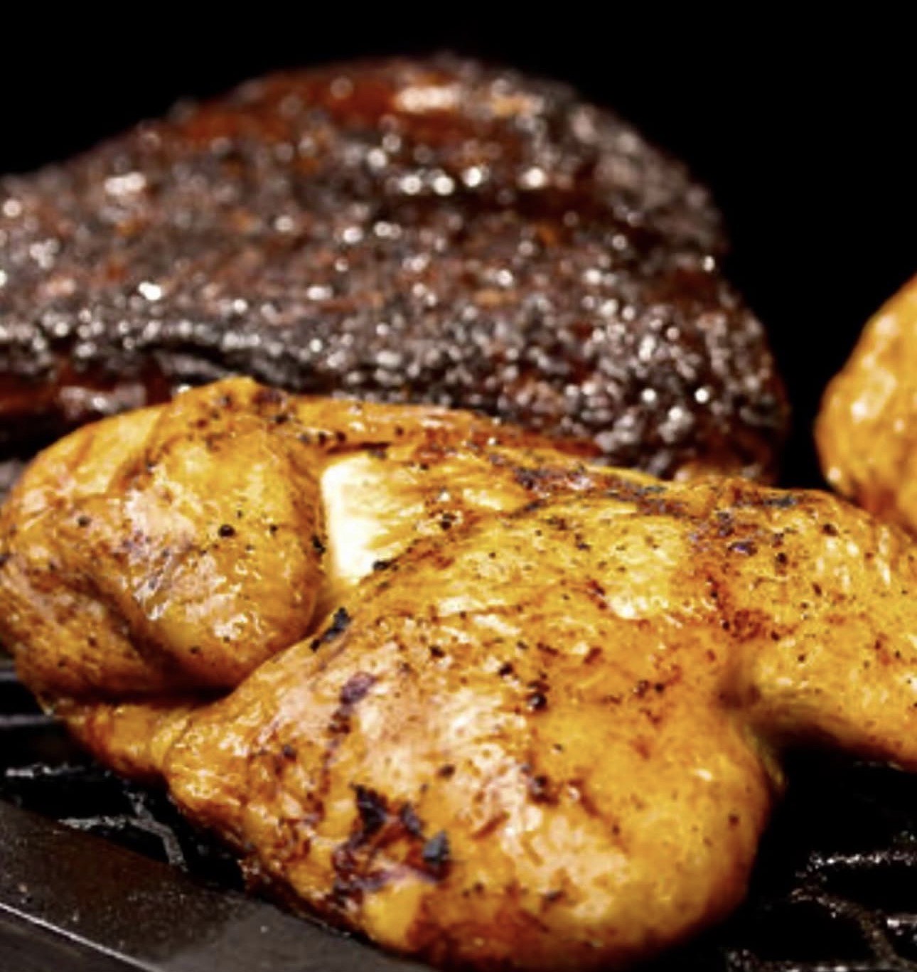 Smoked chicken and BBQ meats